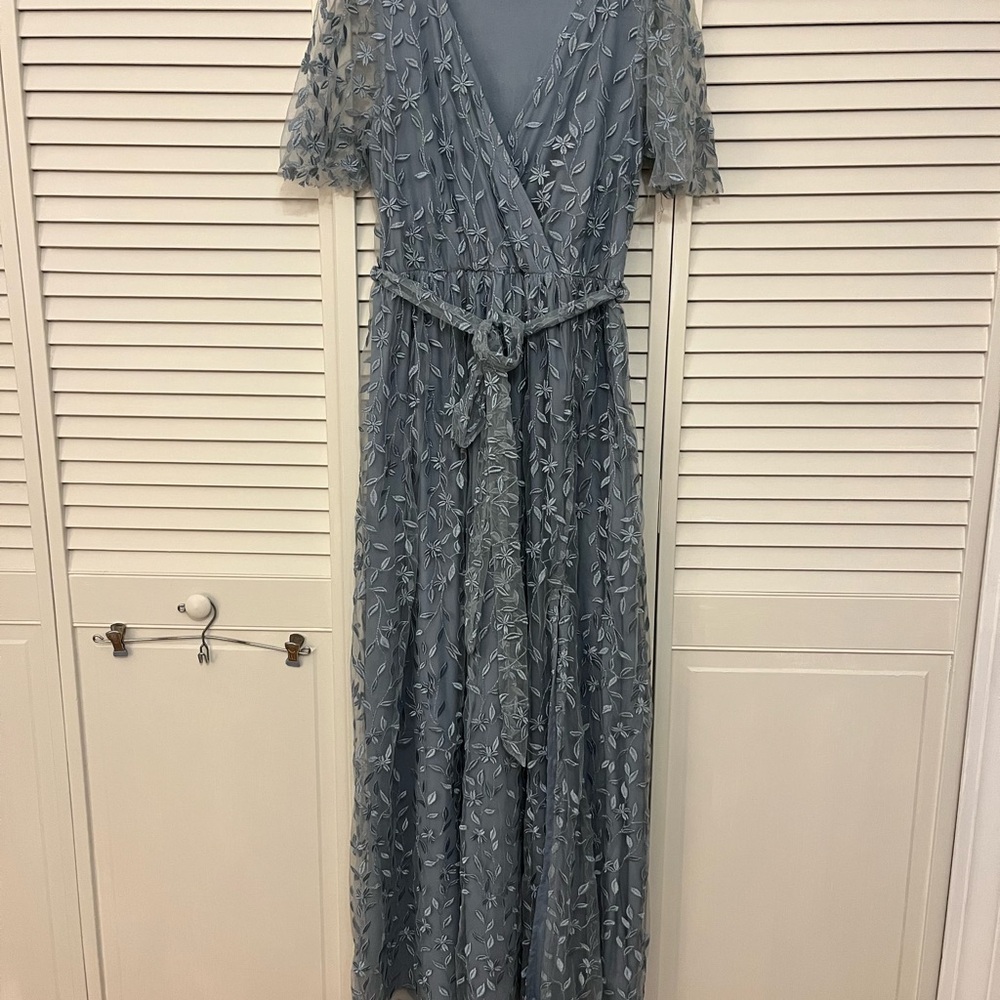 Baltic Born Marseille Blue Floral Maxi Dress